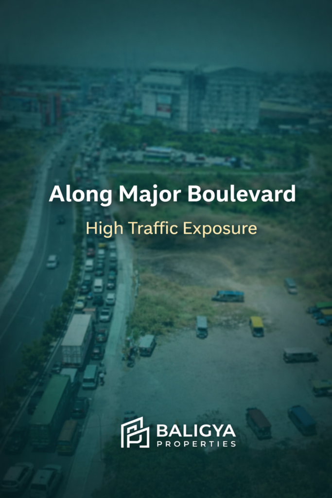 Strategic Commercial Corridor Site – Bacoor Boulevard 2 aerial view with logo