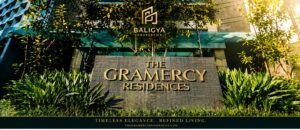 gramercy with gold logo in the middle